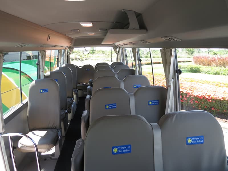 Toyota Coaster seats 25 passengers