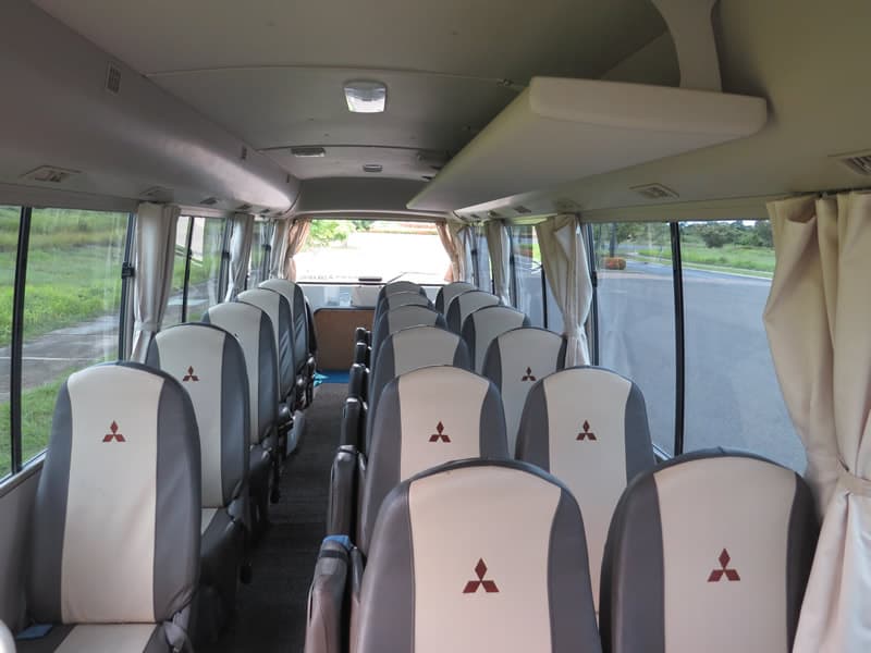 Toyota Coaster seats 20 passengers
